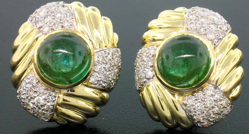 Tourmaline stone earrings