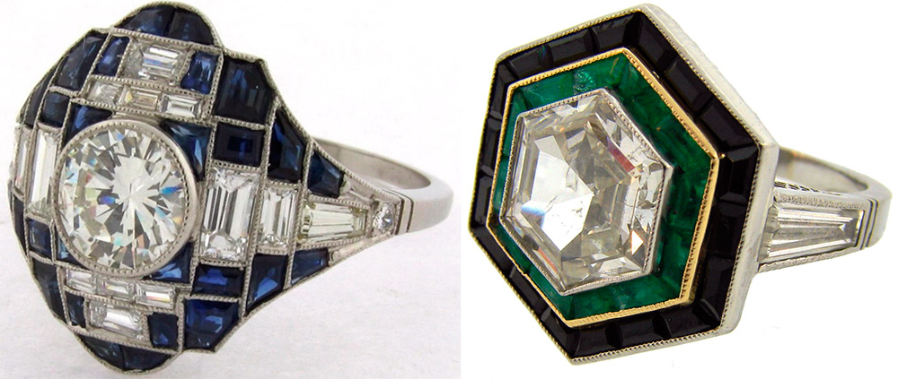 Art Deco rings