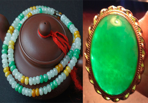 Jewelry with jadeite stone and its magical properties