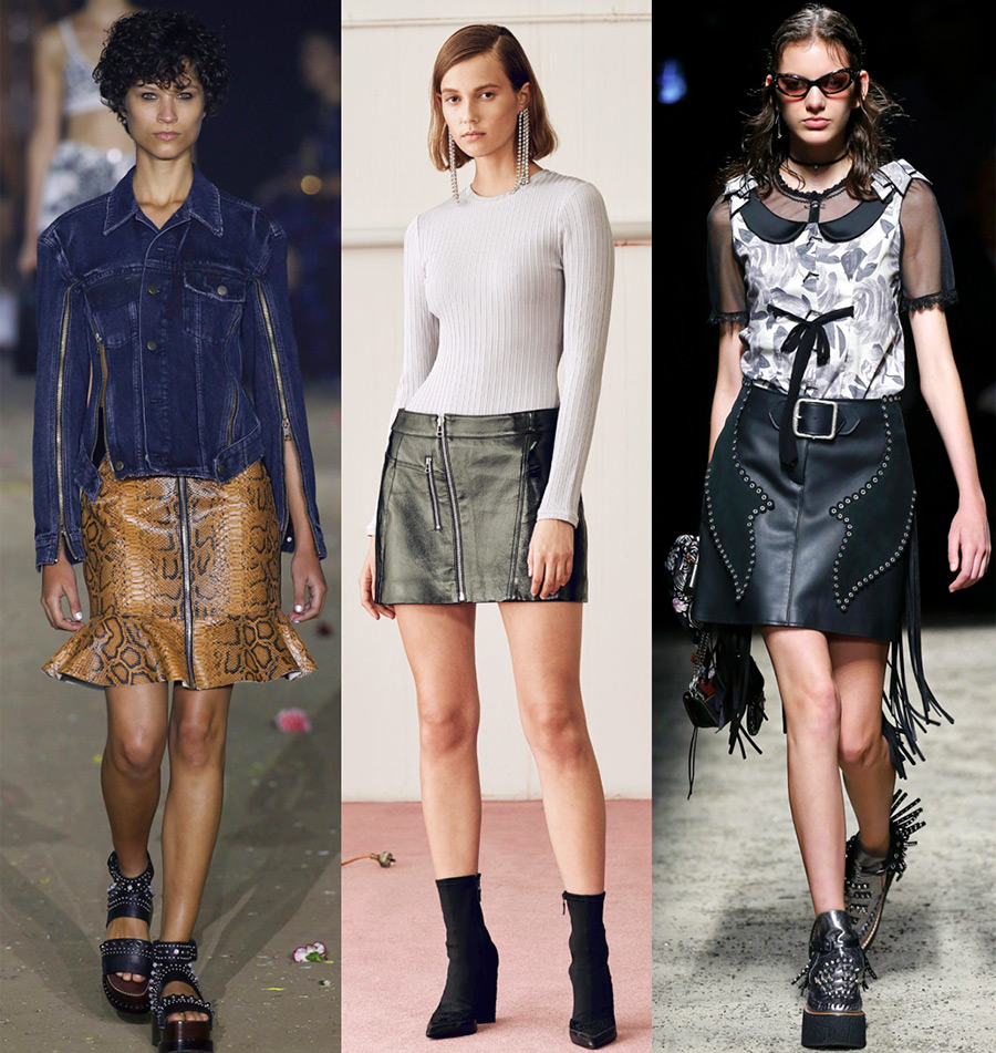 Leather skirts 2024