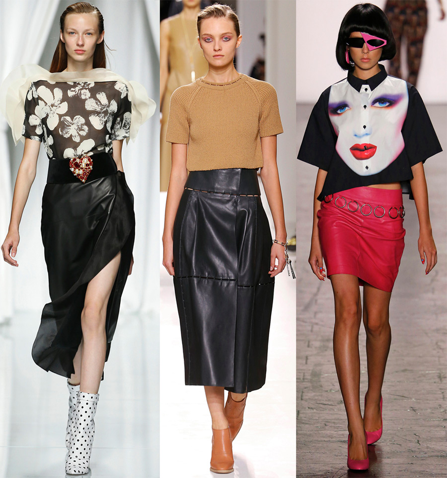 Leather skirts 2024