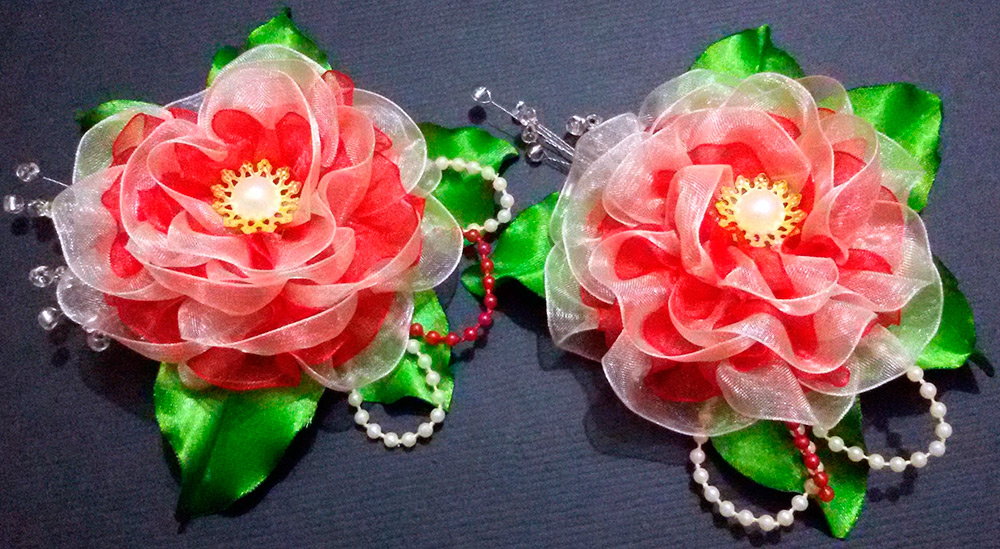 organza flowers