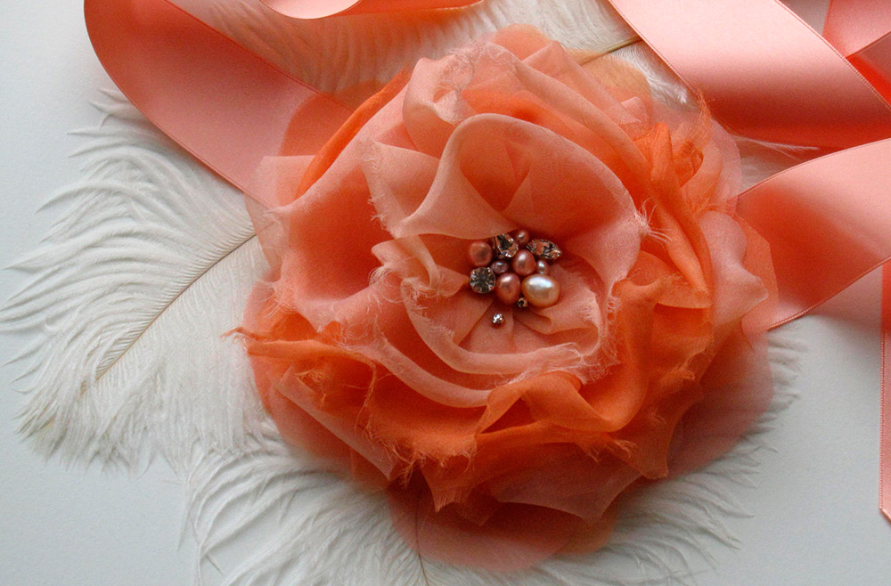 Organza flower