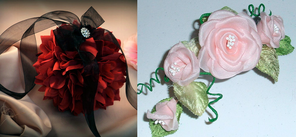 organza flowers