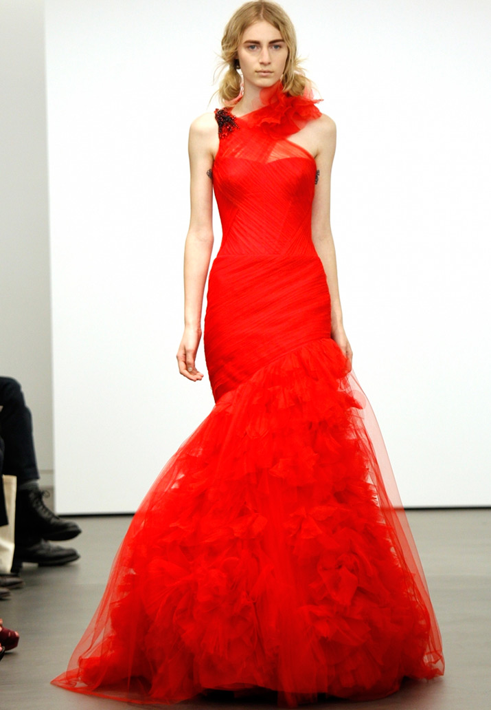 Red wedding dress Vera Wong