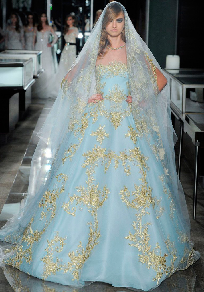 Reem Acra Sky Blue Dress