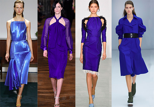 Blue dresses in the warm season of 2024