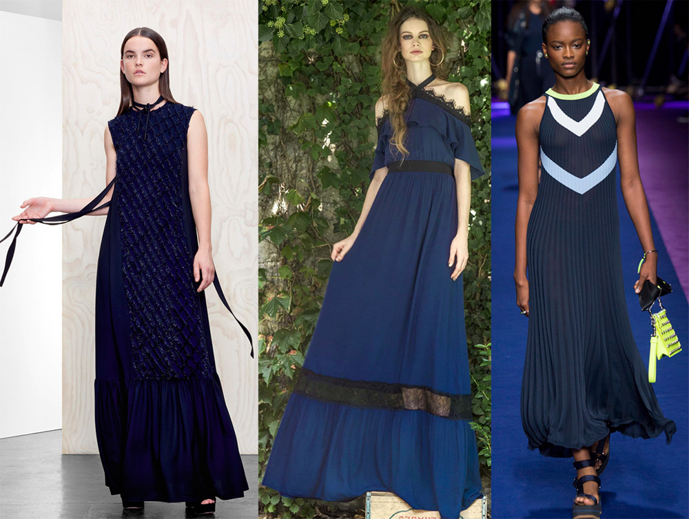 Navy blue dresses