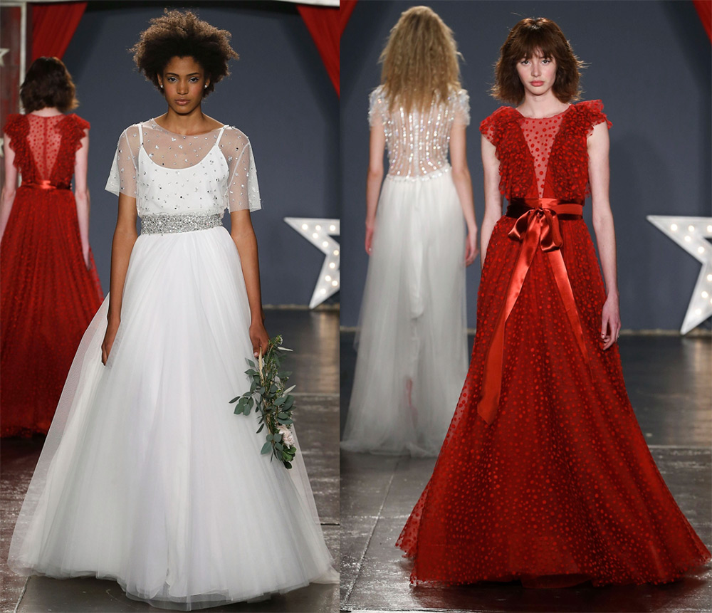 Red wedding dress