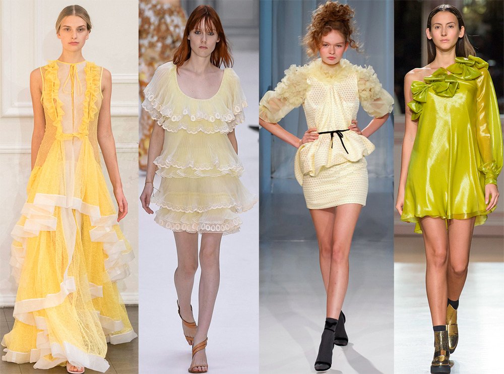 Fashionable yellow dresses 2024