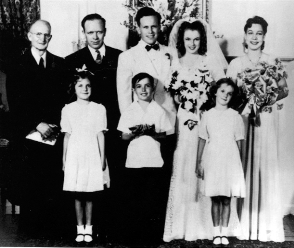 Marilyn Monroe's first wedding