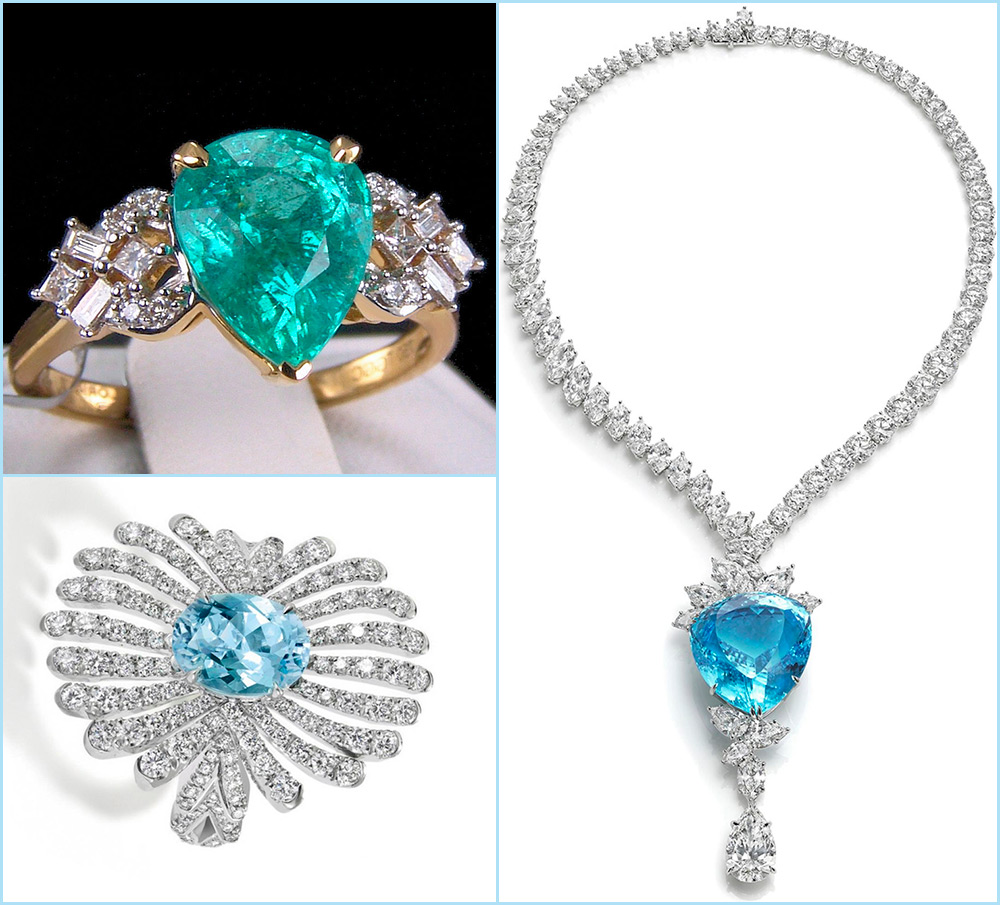 Paraiba jewelery