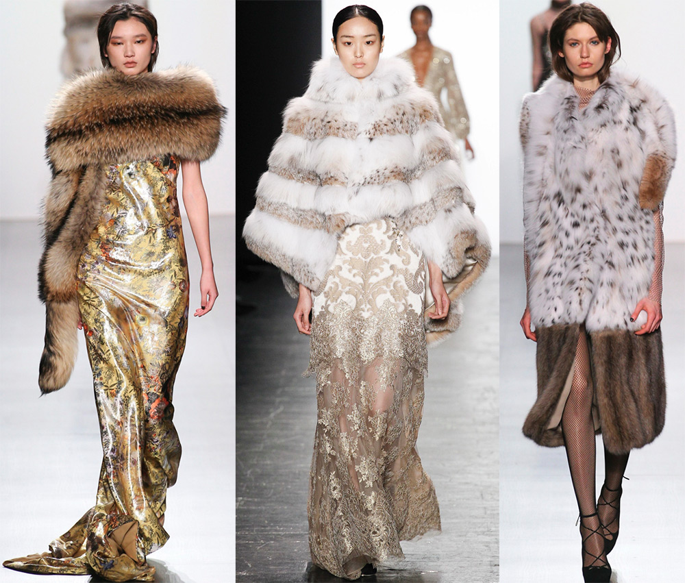 Luxurious dresses and fur coats from Dennis Basso