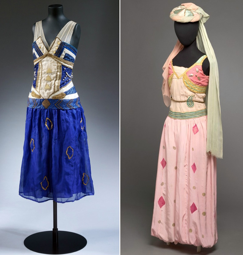 Costumes based on Leon Bakst's sketches