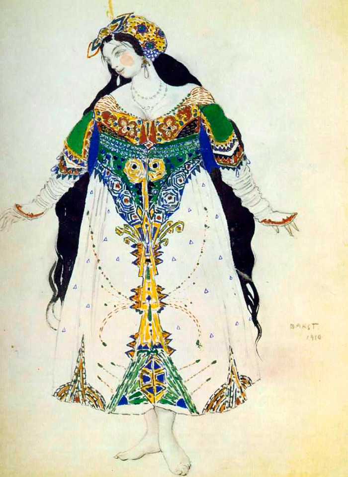 Lev Samoilovich Bakst sketches