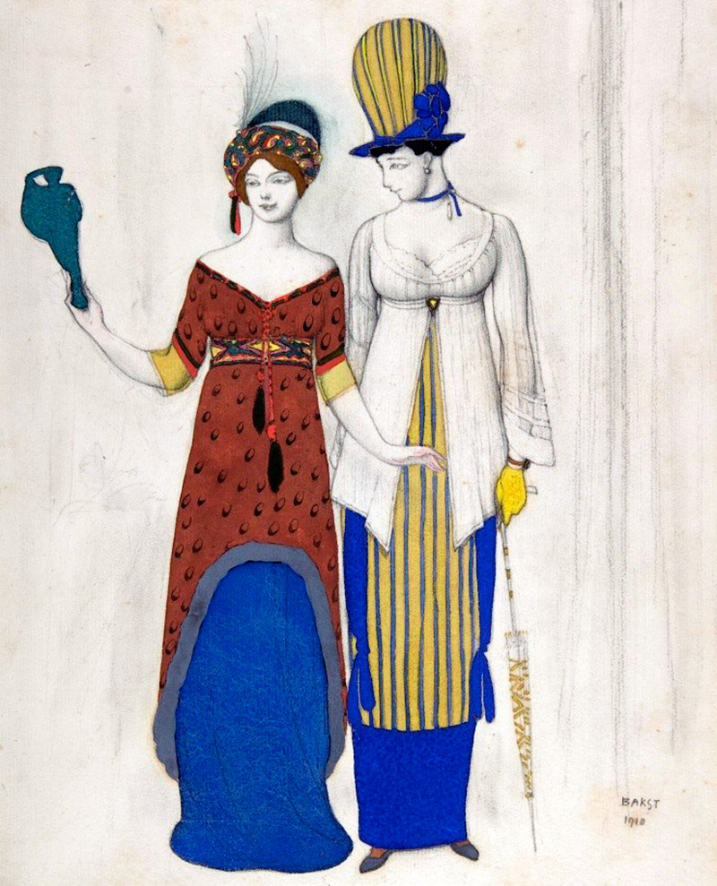 Lev Bakst - paintings and influence on the fashion world