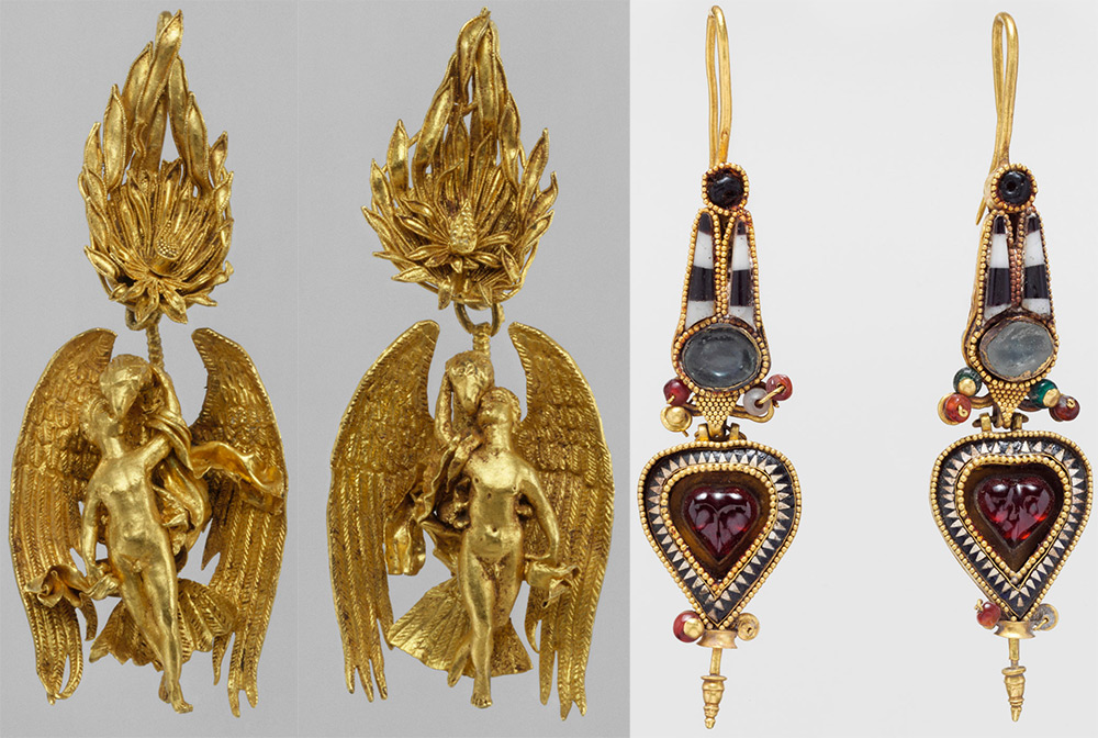 Greek style earrings