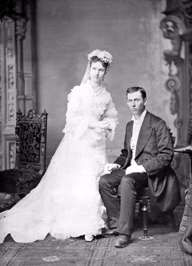 19th century wedding dress