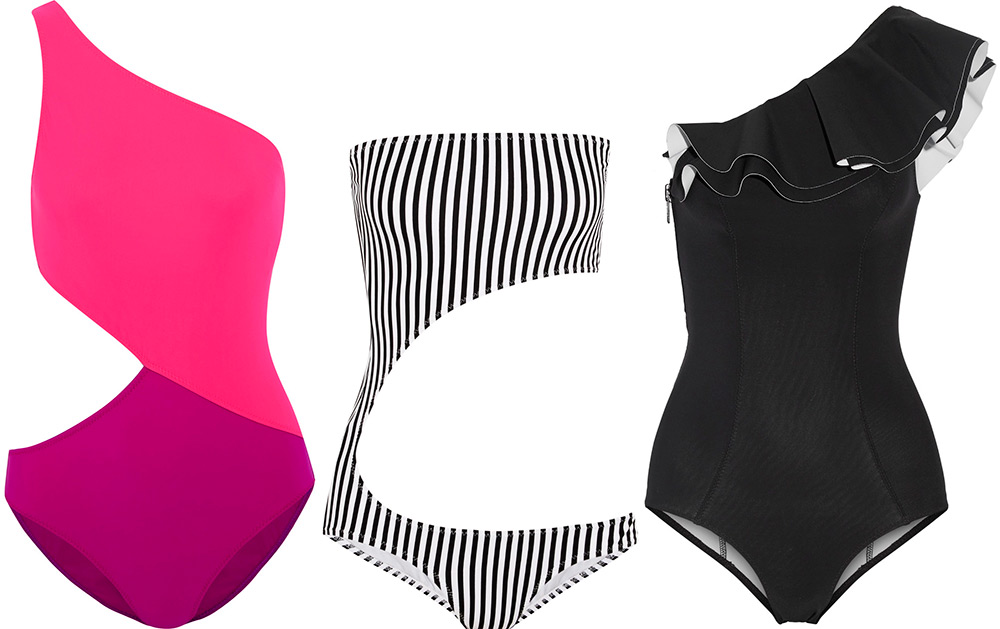 Fashion asymmetrical swimwear