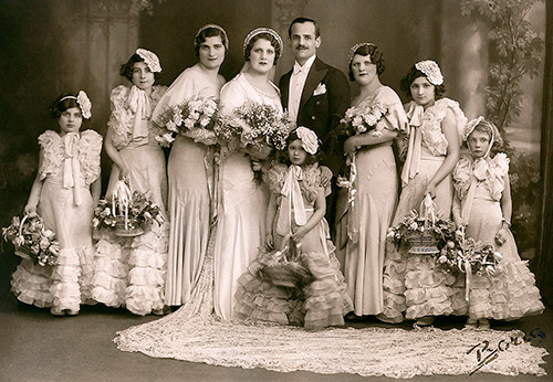 1930s wedding dresses and brides