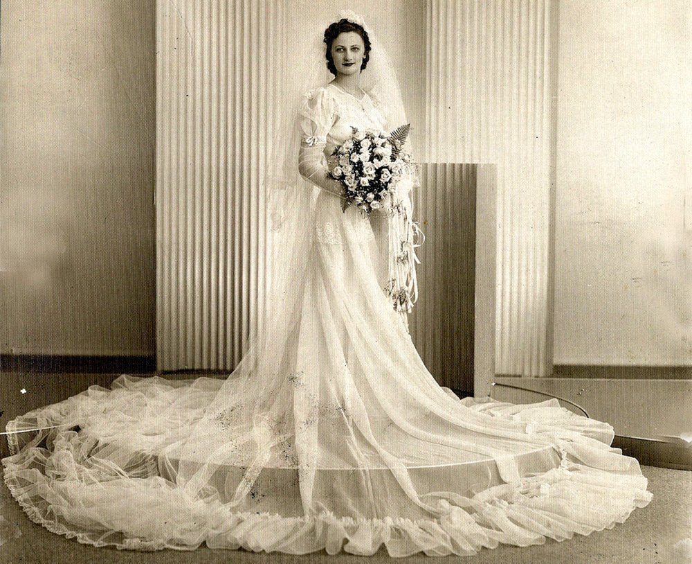 1930s wedding dress