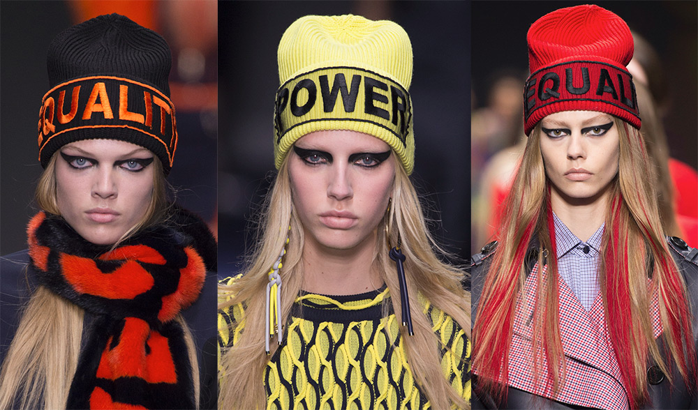 Knitted women's hats Versace