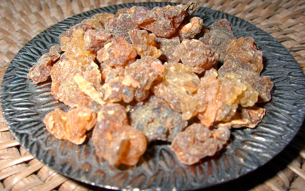 Myrrh resin in perfumery