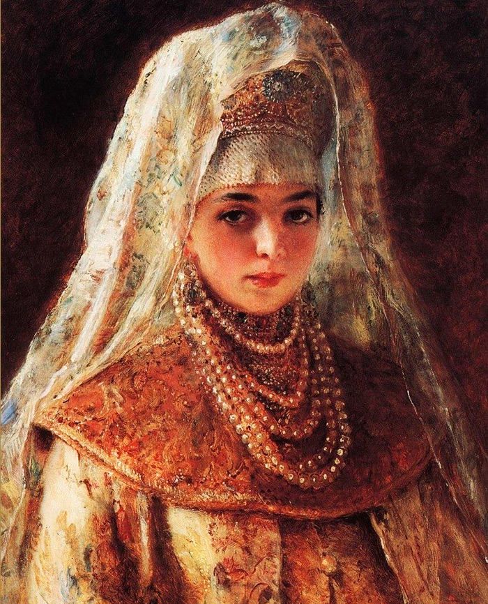 Makovsky portrait of a beauty