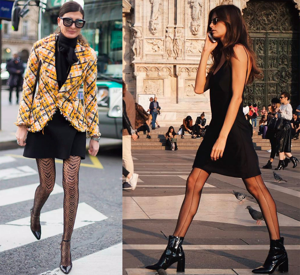 What to wear with fishnet tights