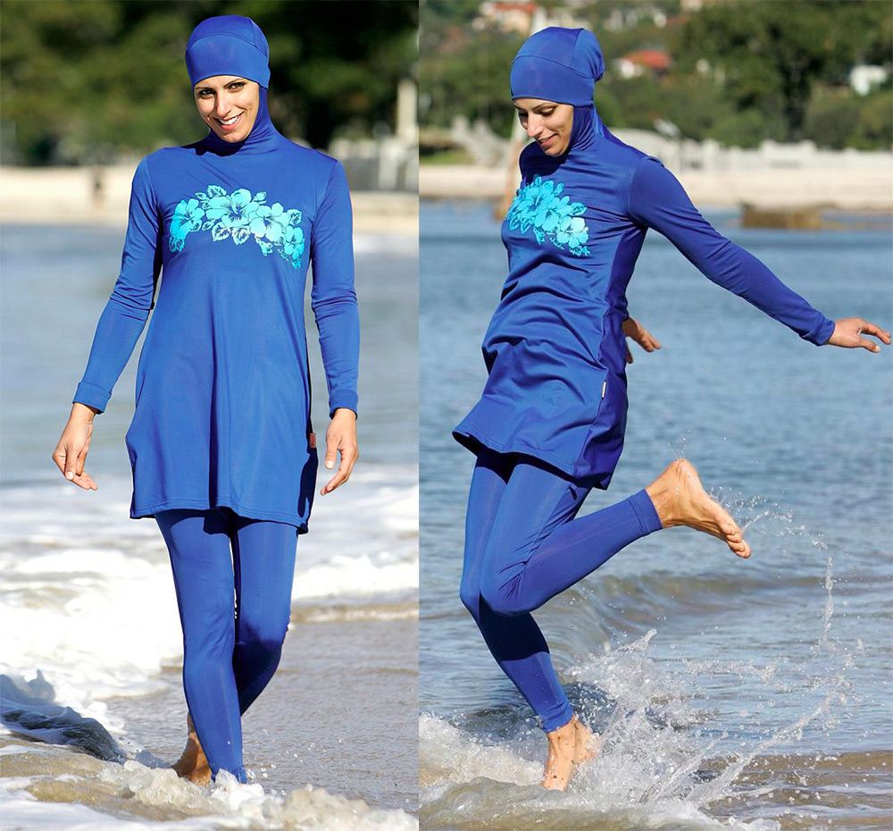 Girl in burkini