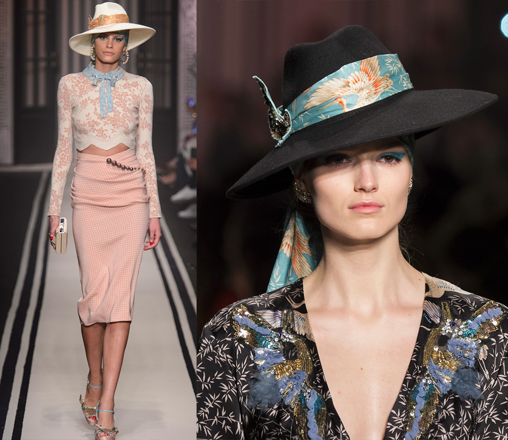 Women's wide-brimmed hats