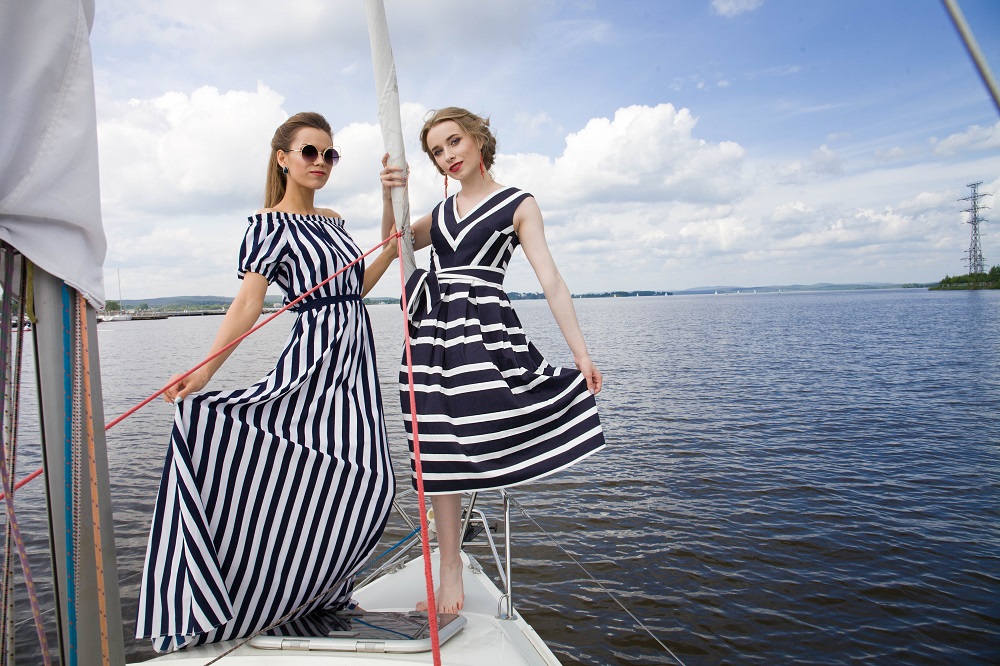 Dresses in nautical style