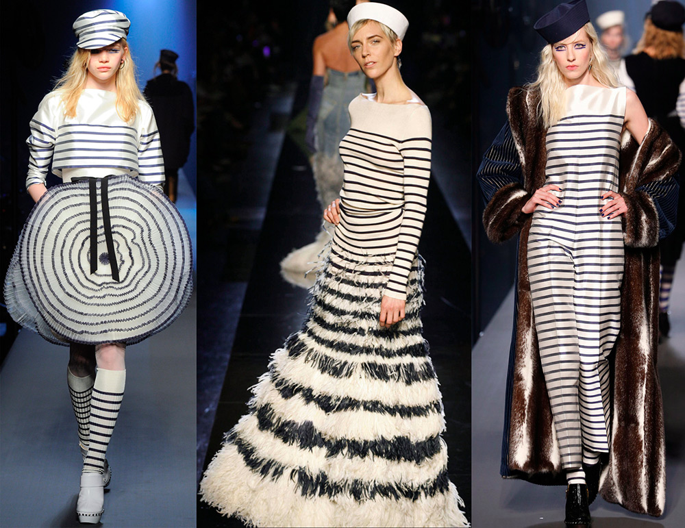 Striped runway print