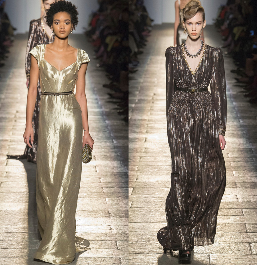 1930s style elements in the 2024-2025 collections