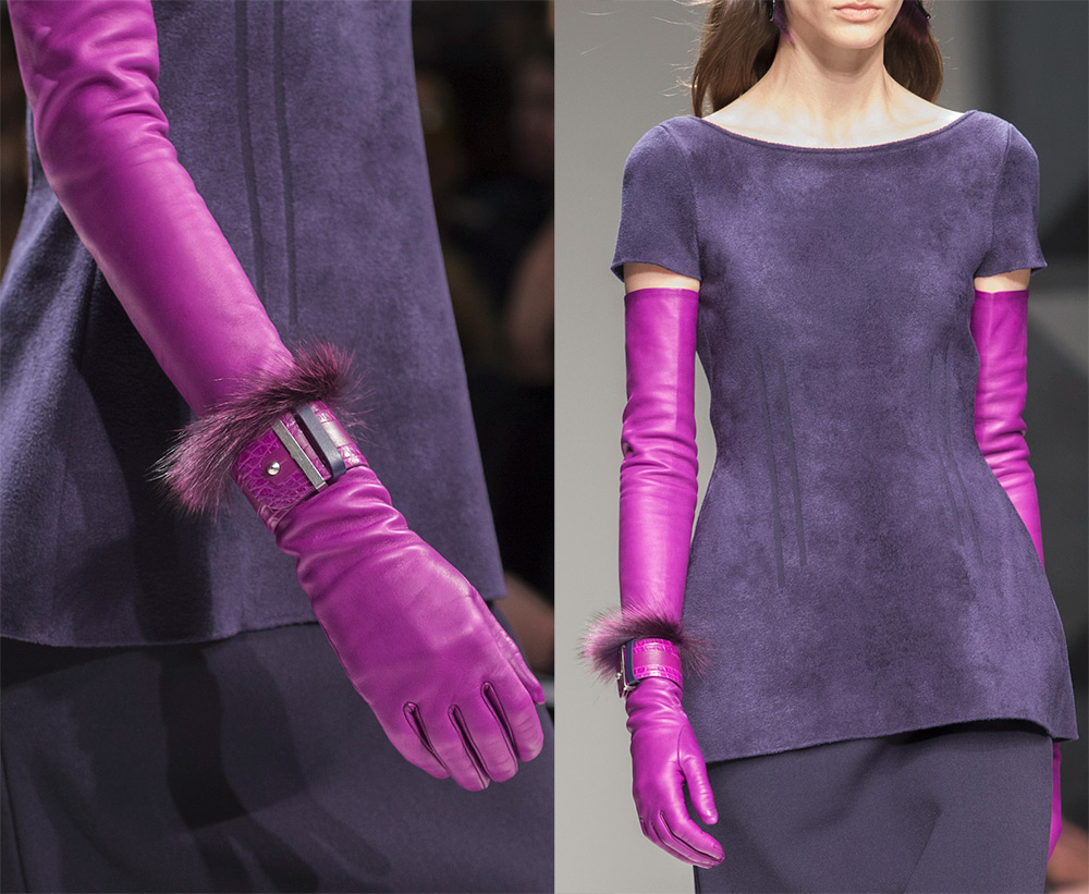 Long leather gloves 2024-2025