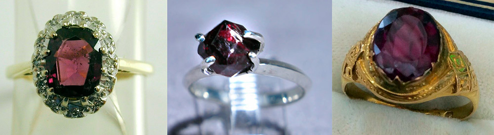 Almandine Garnet Stone Ornaments