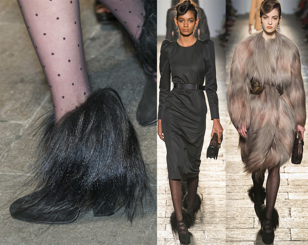 Ankle boots with fur 2024-2025