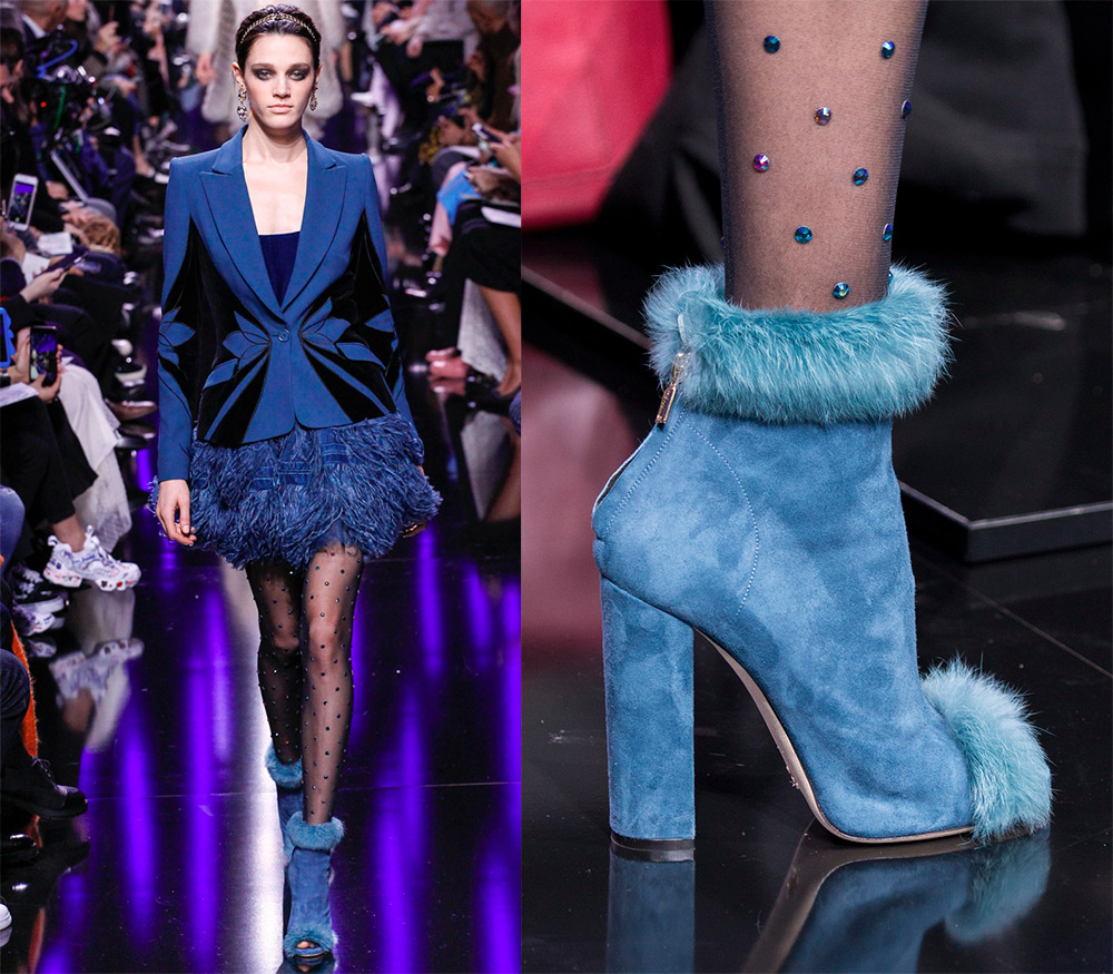 Ankle boots with fur 2024-2025