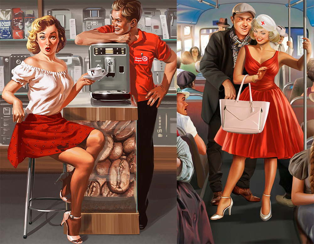 Pin-up style pictures