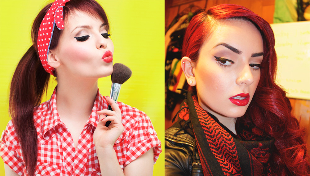 Pin-up makeup