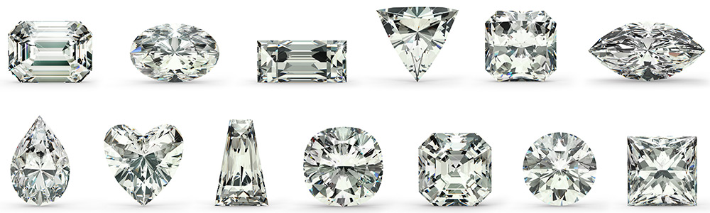 Types of cut diamonds