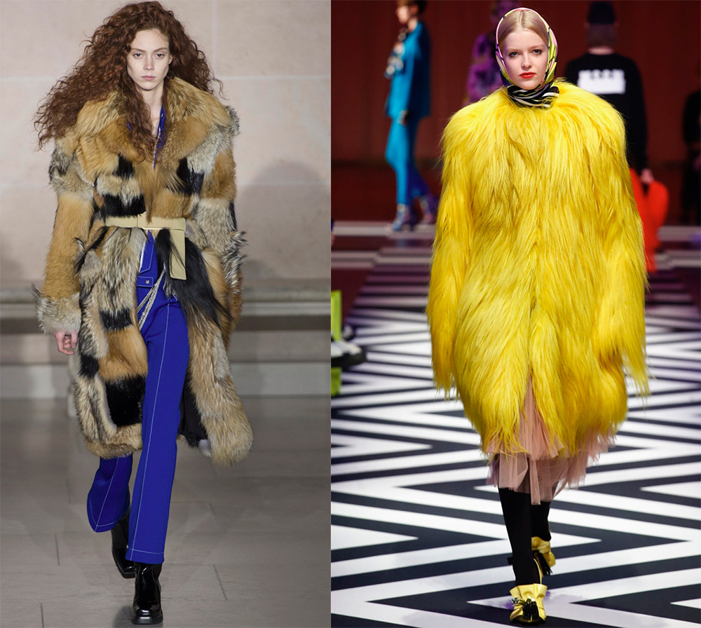 Bright fur coats 2024-2025