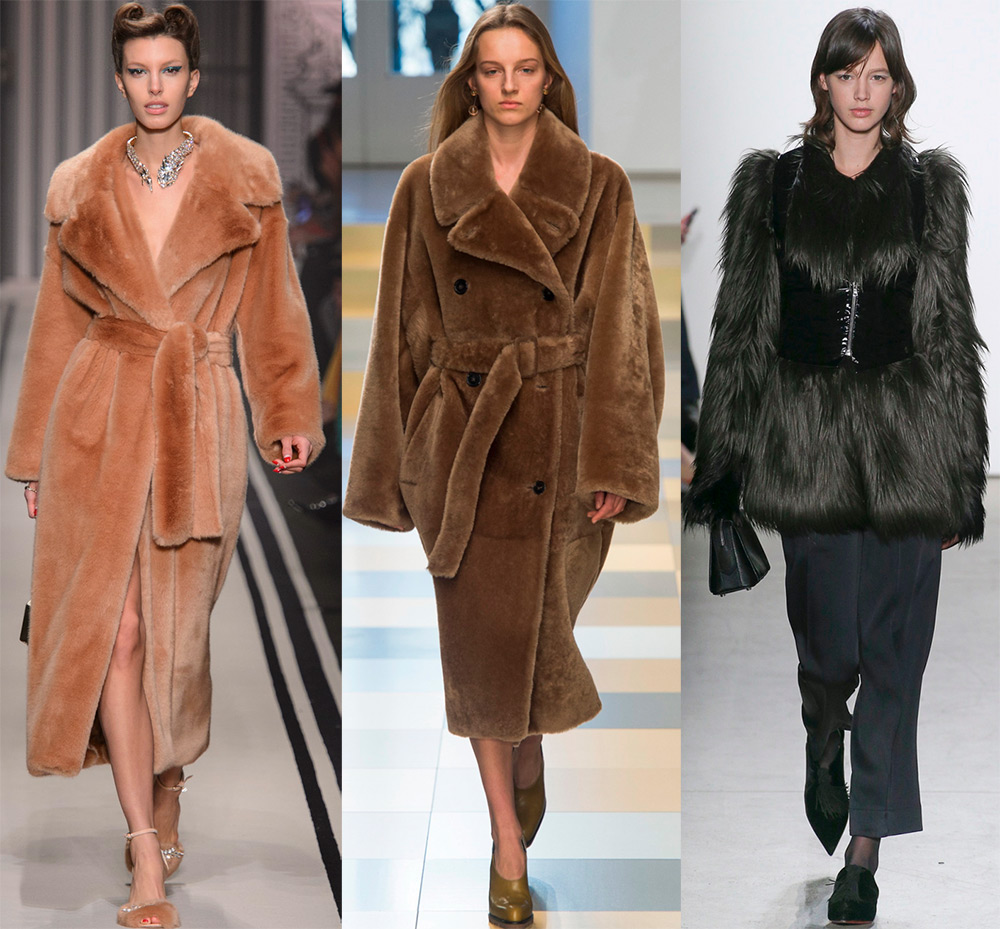 The best fur coats from natural and artificial fur