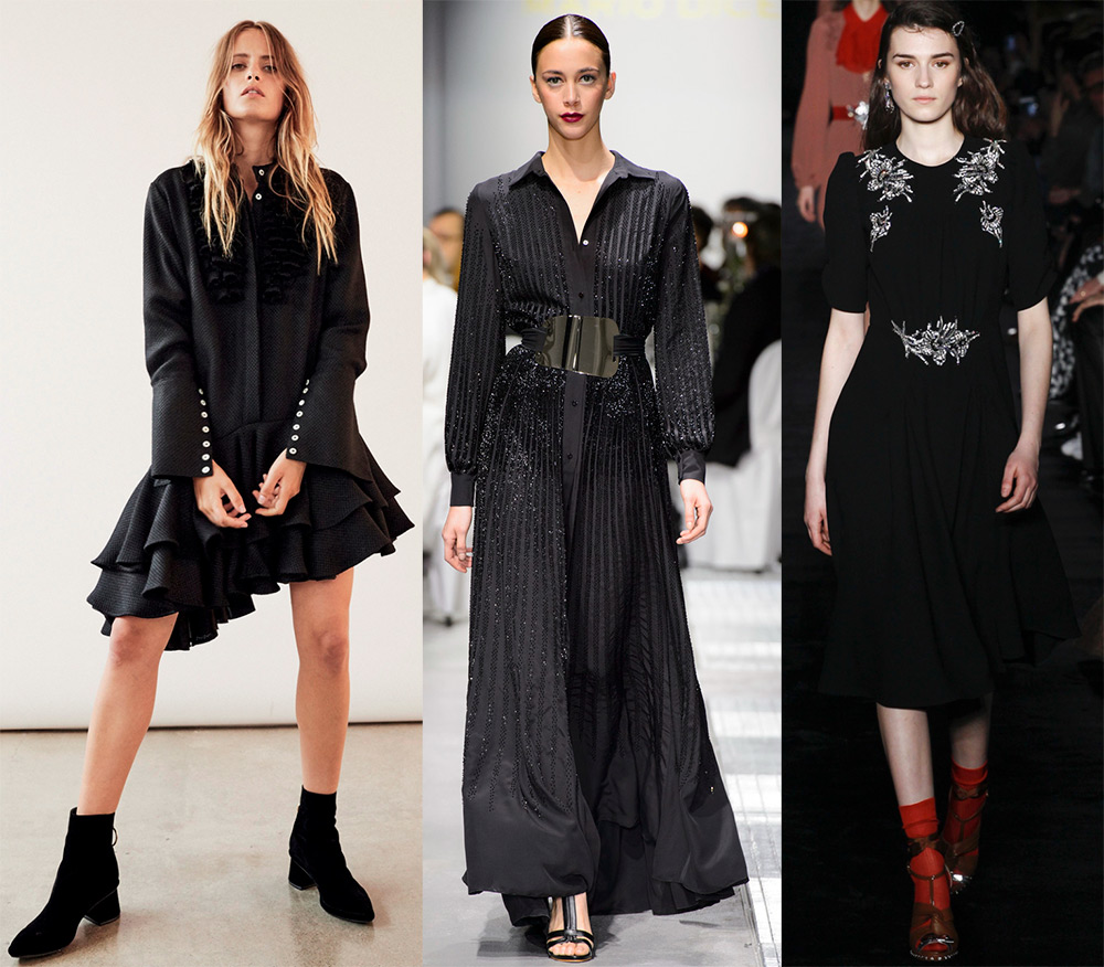 Beautiful black dresses 2024-2025 and fashion trends