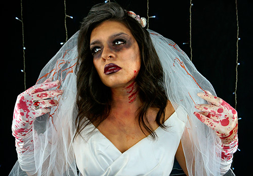 Halloween wedding dress - the image of the bride