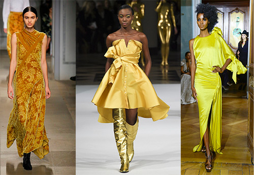 Yellow dress for the New Year 2024 - the best images