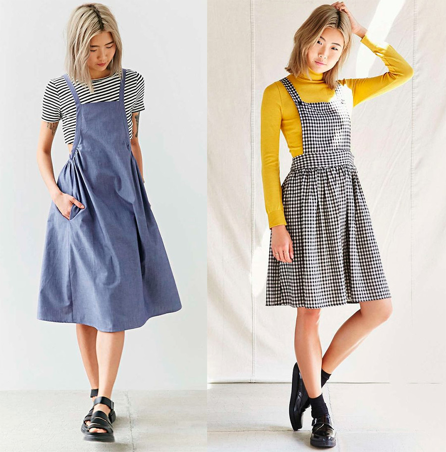 How to wear an apron dress