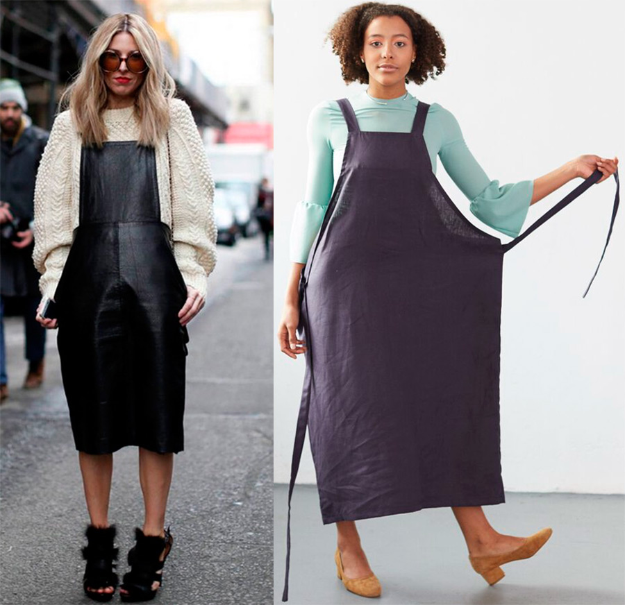 How to wear an apron dress