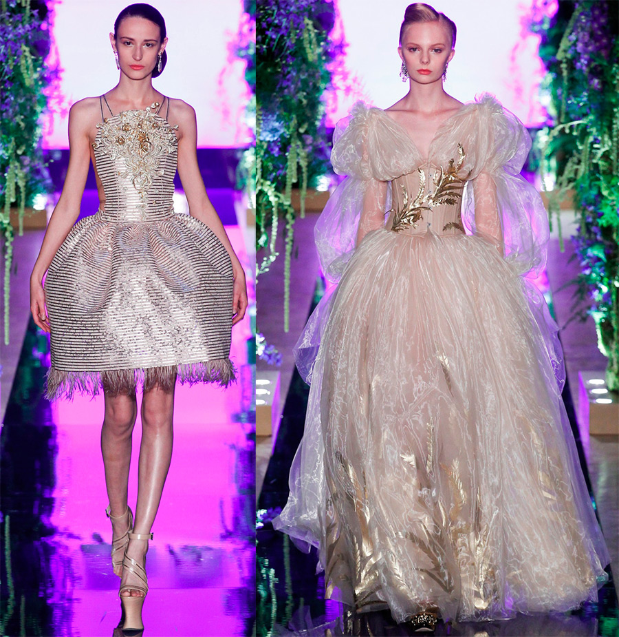 Beautiful ballroom dresses with a fluffy skirt