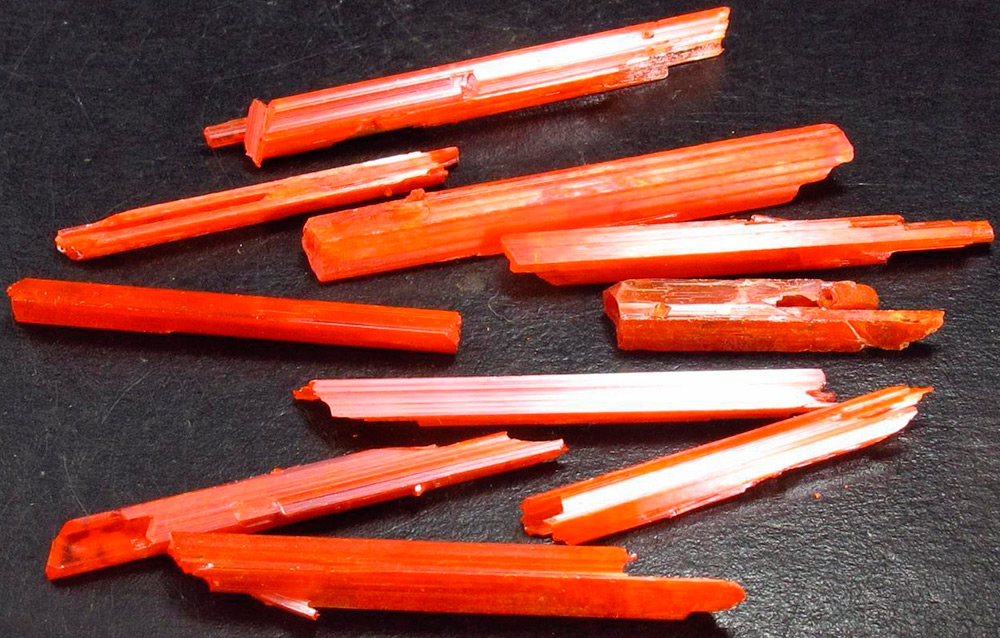 Crocoite stone